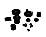 Miscellaneous pieces of rubber